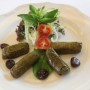Stuffed grape leaves with sour cherries
